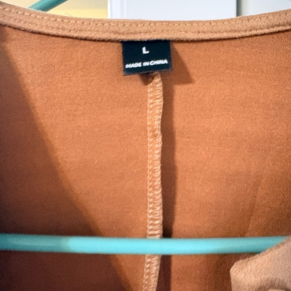 SHEIN Tan Blazer with Decorative Buttons - Picture 4 of 5